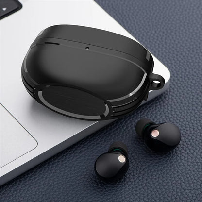 For Sony WF-1000XM5 Bluetooth Earphone TPU Cover Protective Case with Hanging Buckle