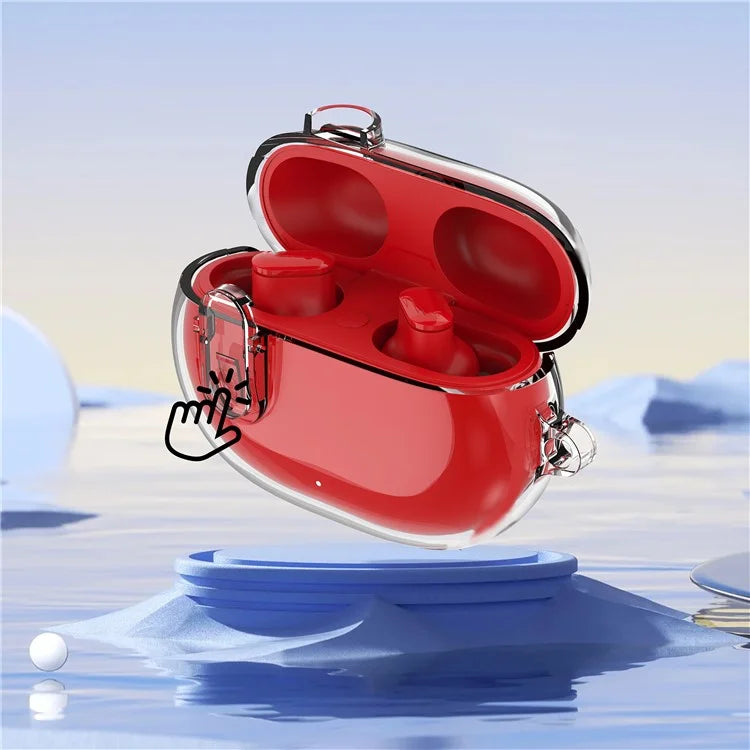 For Beats Studio Buds / Buds+ Clear Case TPU+PC Full-Body Protection Cover
