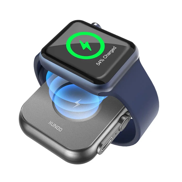 XUNDD XDCH-063 WP1 For Apple Watch 1200mAh Power Bank with Hanging Buckle Magnetic Wireless Charger