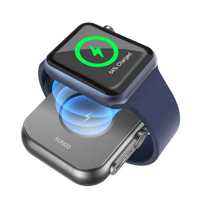 XUNDD XDCH-063 WP1 For Apple Watch 1200mAh Power Bank with Hanging Buckle Magnetic Wireless Charger