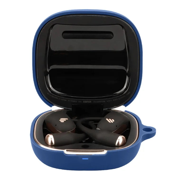 For EDIFIER Comfo Fit Silicone Case Bluetooth Headset Sleeve Flexible Earphone Cover with Buckleish Green