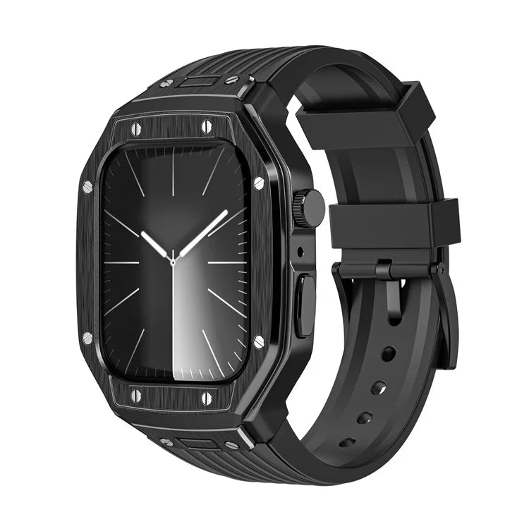 For Apple Watch Series 9 8 7 45mm / 6 5 4 SE SE (2022) SE (2023) 44mm Integral Watch Band with Case