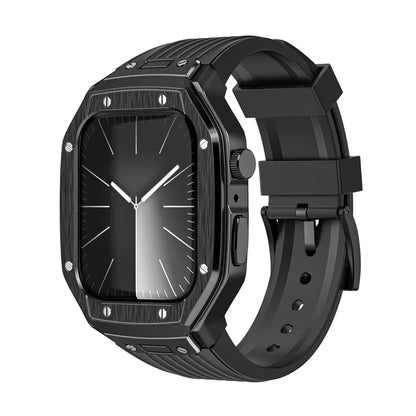 For Apple Watch Series 9 8 7 45mm / 6 5 4 SE SE (2022) SE (2023) 44mm Integral Watch Band with Case