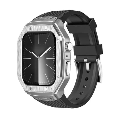 For Apple Watch Series 9 8 7 45mm / 6 5 4 SE SE (2022) SE (2023) 44mm Integral Watch Band with Case