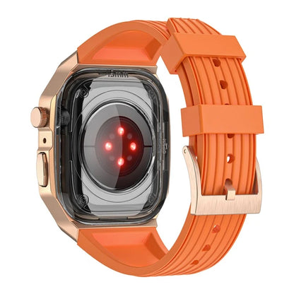 For Apple Watch Series 9 8 7 45mm / 6 5 4 SE SE (2022) SE (2023) 44mm Integral Watch Band with Case