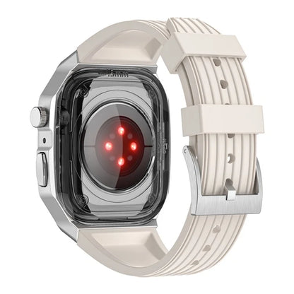 For Apple Watch Series 9 8 7 45mm / 6 5 4 SE SE (2022) SE (2023) 44mm Integral Watch Band with Case