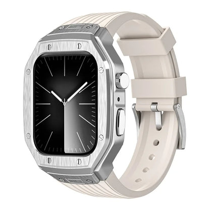 For Apple Watch Series 9 8 7 45mm / 6 5 4 SE SE (2022) SE (2023) 44mm Integral Watch Band with Case