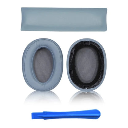 1 Pair For Sony MDR-100ABN / WH-H900N Headphone Protein Leather Ear Pads+Mini Crowbar+Head Beam Sleeve