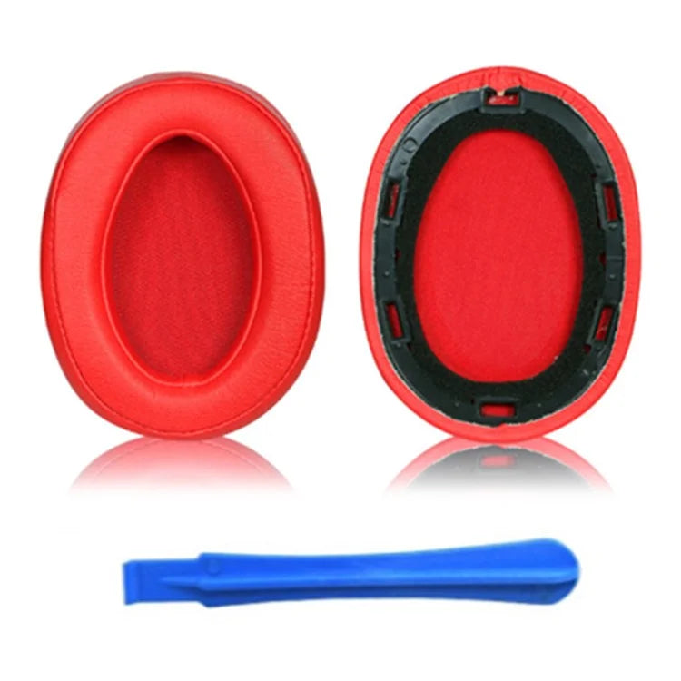 1 Pair For Sony MDR-100ABN / WH-H900N Headphone Ear Pads Protein Leather Cushions with Mini Crowbar