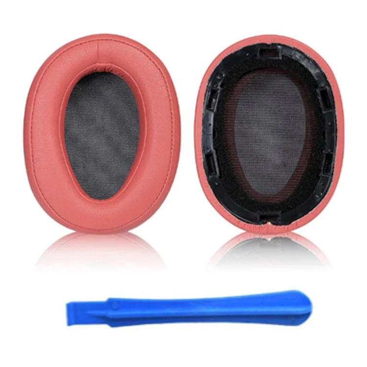 1 Pair For Sony MDR-100ABN / WH-H900N Headphone Ear Pads Protein Leather Cushions with Mini Crowbar