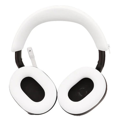For Sony INZONE H7 Headphone Soft Silicone Head Beam Sleeve + Earpad Covers Set