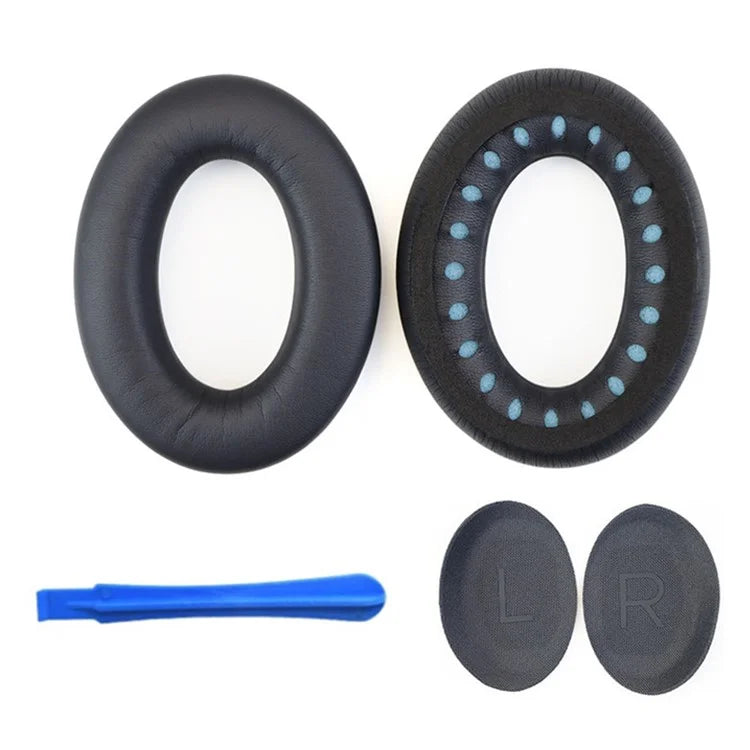 For BOSE QuietComfort 45 Protein Leather Headphone Ear Cushions with Mini Crowbar