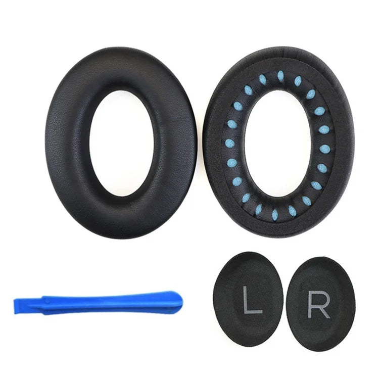 For BOSE QuietComfort 45 Protein Leather Headphone Ear Cushions with Mini Crowbar