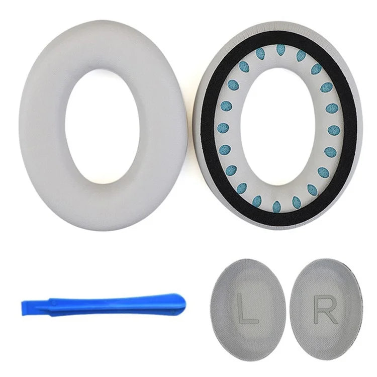 For BOSE QuietComfort 45 Protein Leather Headphone Ear Cushions with Mini Crowbar