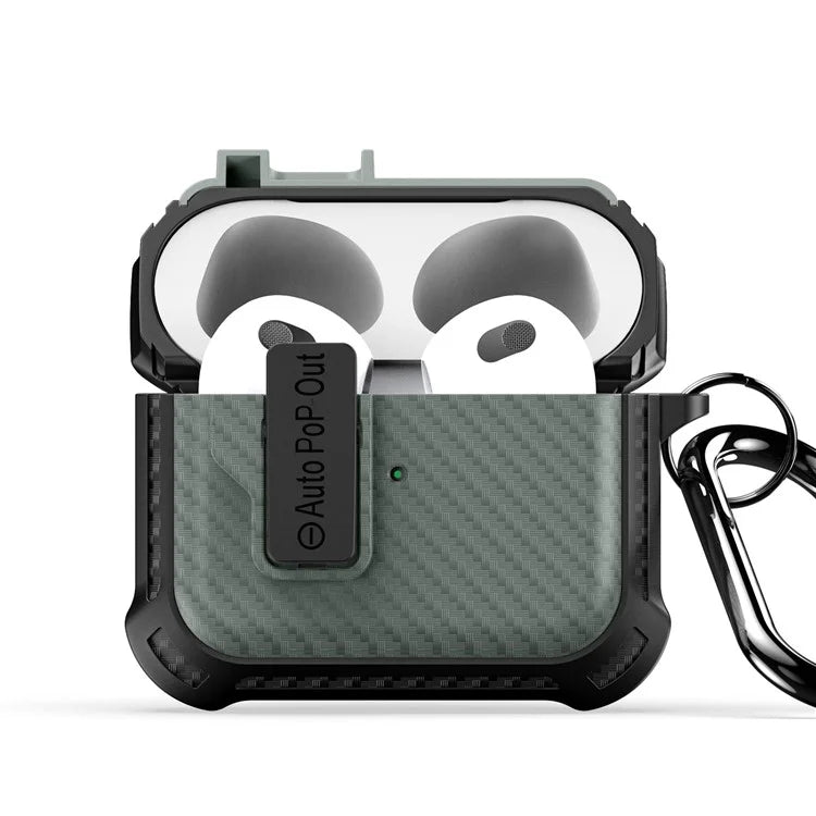 DUX DUCIS PECI Series For Apple AirPods 3 Portable Wireless Earphone Case Woven Texture Cover