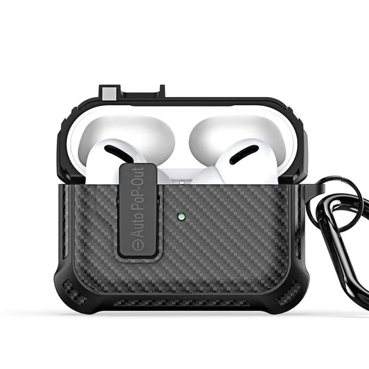 DUX DUCIS PECI Series For Apple AirPods Pro Earphone Cover Woven Texture PC+TPU Protection Case