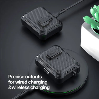 DUX DUCIS PECI Series For Apple AirPods Pro Earphone Cover Woven Texture PC+TPU Protection Case