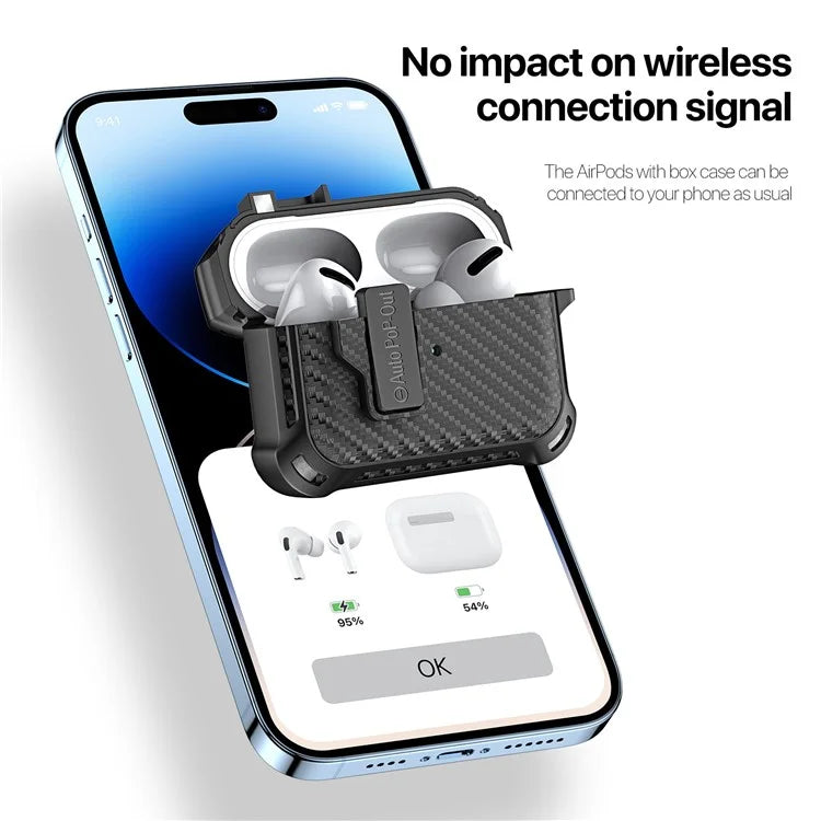 DUX DUCIS PECI Series For Apple AirPods Pro Earphone Cover Woven Texture PC+TPU Protection Case