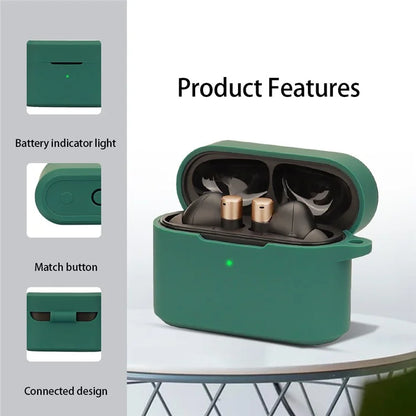 For 1MORE Q30 Bluetooth Headset Sleeve Silicone Case with Buckle