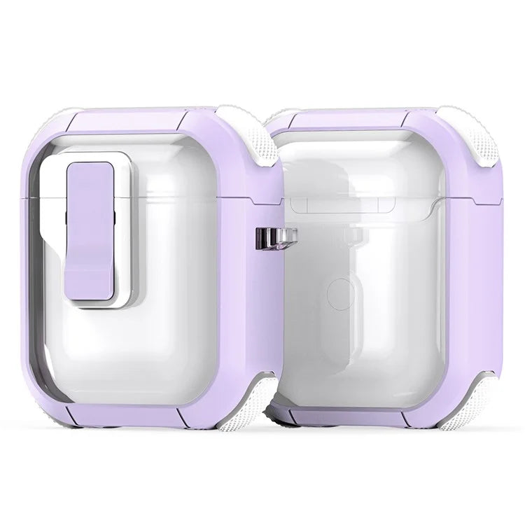 DUX DUCIS PECN Series for Apple AirPods 1 / 2 Earphone Cover Anti-drop Case with Hook