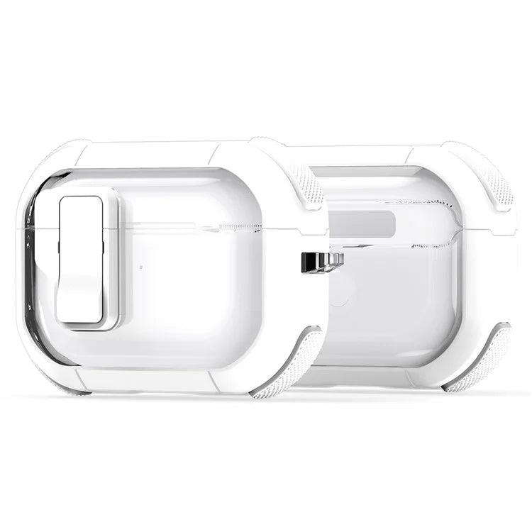 DUX DUCIS PECN Series for Apple AirPods Pro PC+TPU Case Lock Design Earphone Cover with Hook