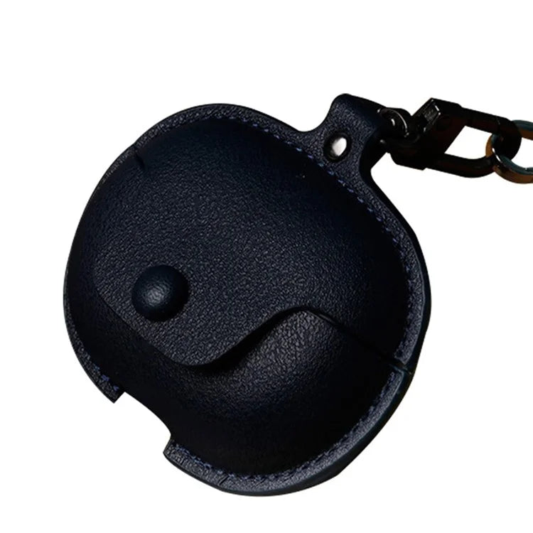 For Huawei FreeClip Wireless Charging Case Leather Cover Anti-drop Protector with Short Strap