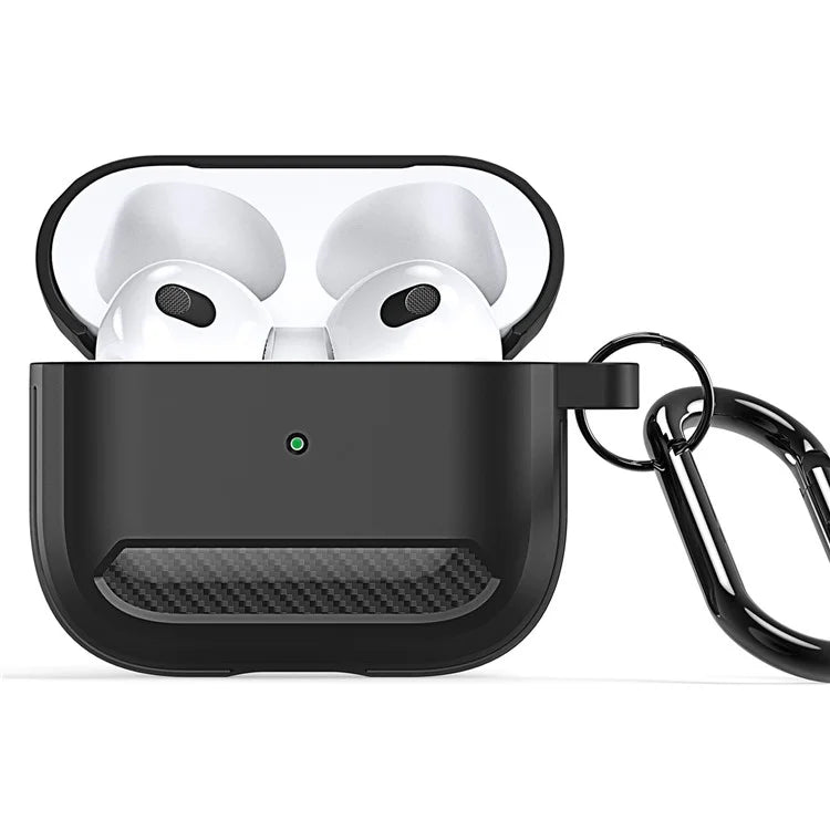 DUX DUCIS PECB Series for Apple AirPods 3 TPU Earphone Case Anti-drop Cover with Hook