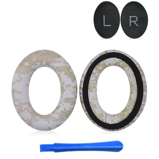 1 Pair For BOSE QC45 Soft Protein Leather Earpads Cushions + Crowbar