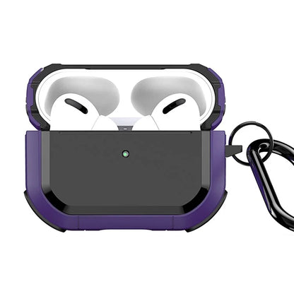 DUX DUCIS PECA Series for Apple AirPods Pro 2 Armor Cover Shock-Absorbing PC+TPU Earphone Case with Keychain