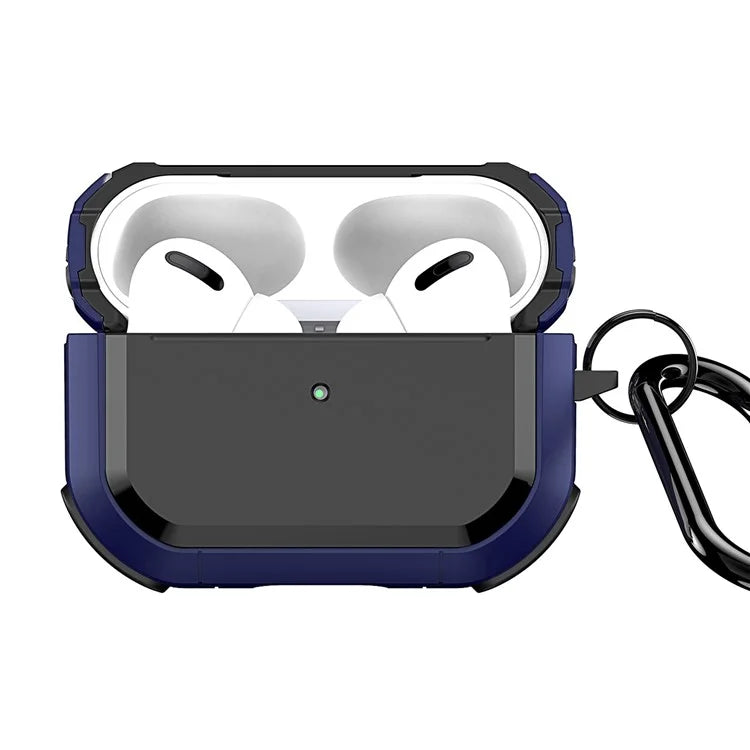 DUX DUCIS PECA Series for Apple AirPods Pro 2 Armor Cover Shock-Absorbing PC+TPU Earphone Case with Keychain