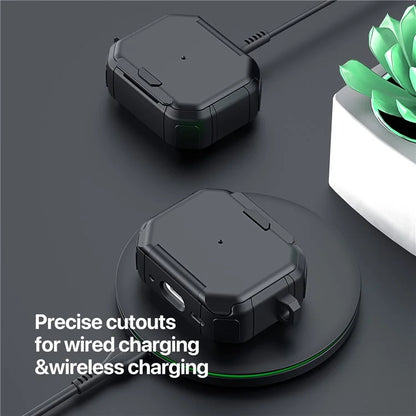 DUX DUCIS PECF Series for Apple AirPods Pro Protective Cover PC+TPU Carrying Case with Keychain