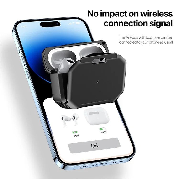 DUX DUCIS PECF Series for Apple AirPods Pro Protective Cover PC+TPU Carrying Case with Keychain