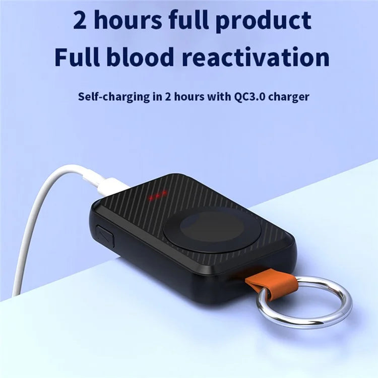 S1 2000mAh Magnetic Wireless Charger for Apple Watch Mini Power Bank