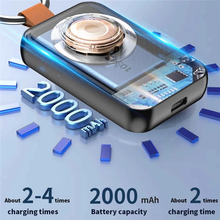 S1 2000mAh Magnetic Wireless Charger for Apple Watch Mini Power Bank