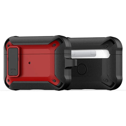 DUX DUCIS PECO Series for Apple AirPods Pro Earbuds Cover Secure Lock Design Shockproof Shell+Red