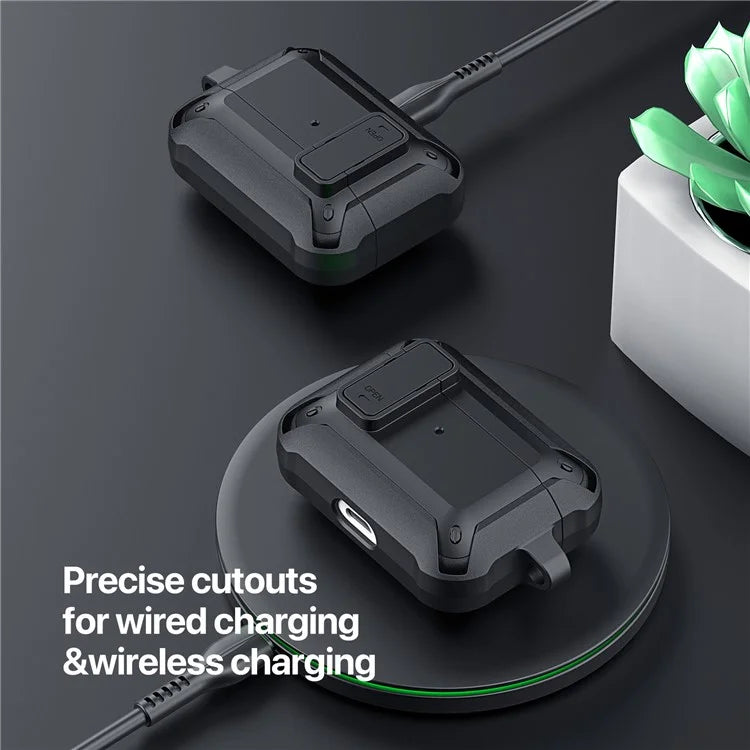 DUX DUCIS PECO Series for Apple AirPods 3 Earbuds Case Full Drop Protection Cover with Keychain