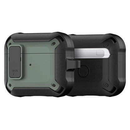 DUX DUCIS PECO Series for Apple AirPods 3 Earbuds Case Full Drop Protection Cover with Keychain+Green