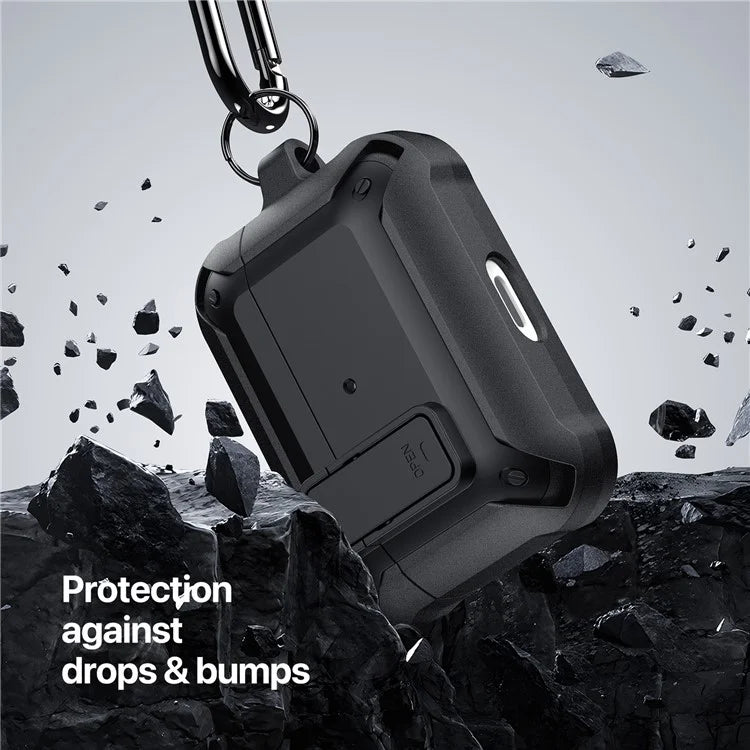 DUX DUCIS PECO Series for Apple AirPods Pro 2 Case with Lock Rugged Shockproof Earbuds Cover+Yellow