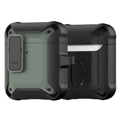 DUX DUCIS PECO Series for Apple AirPods with Charging Case (2016) / (2019) / AirPods with Wireless Charging Case (2019) Secure Lock Cover+Green