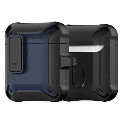 DUX DUCIS PECO Series for Apple AirPods with Charging Case (2016) / (2019) / AirPods with Wireless Charging Case (2019) Secure Lock Cover+Blue
