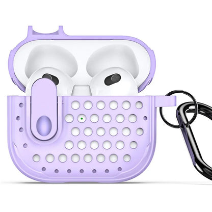 DUX DUCIS PECM Series for Apple AirPods Pro Earbuds Case with Lock Full Protective Shell