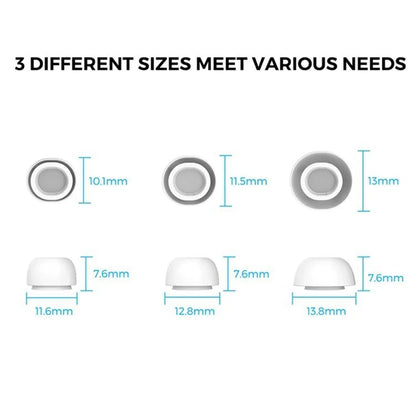 AHASTYLE WG86 2 Pairs Silicone Earphone Tips Replacement for Apple AirPods Pro 2, Size: S+L