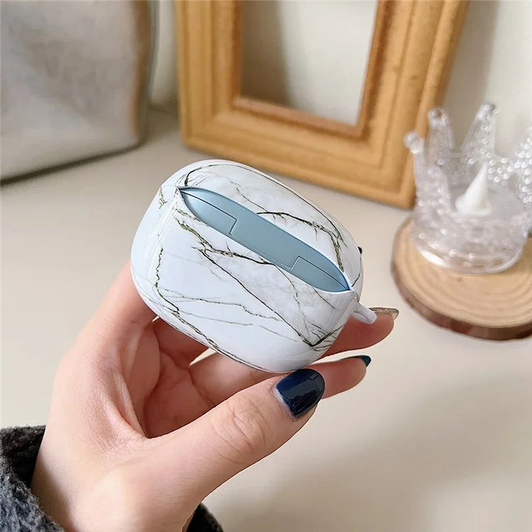 For Redmi Buds 5 Pro Marble Pattern PC Case Anti-scratch Bluetooth Earphone Cover