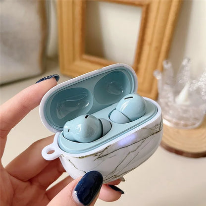 For Redmi Buds 5 Pro Marble Pattern PC Case Anti-scratch Bluetooth Earphone Cover