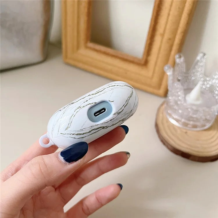 For Redmi Buds 5 Pro Marble Pattern PC Case Anti-scratch Bluetooth Earphone Cover