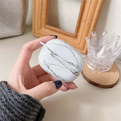 For Redmi Buds 5 Pro Marble Pattern PC Case Anti-scratch Bluetooth Earphone Cover