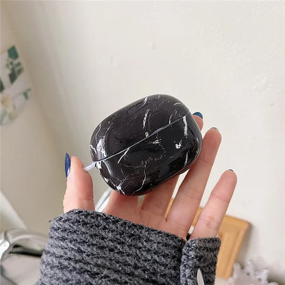 For Redmi Buds 5 Pro Marble Pattern PC Case Anti-scratch Bluetooth Earphone Cover