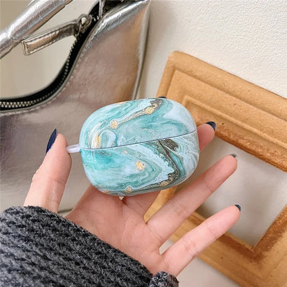 For Redmi Buds 5 Pro Marble Pattern PC Case Anti-scratch Bluetooth Earphone Cover