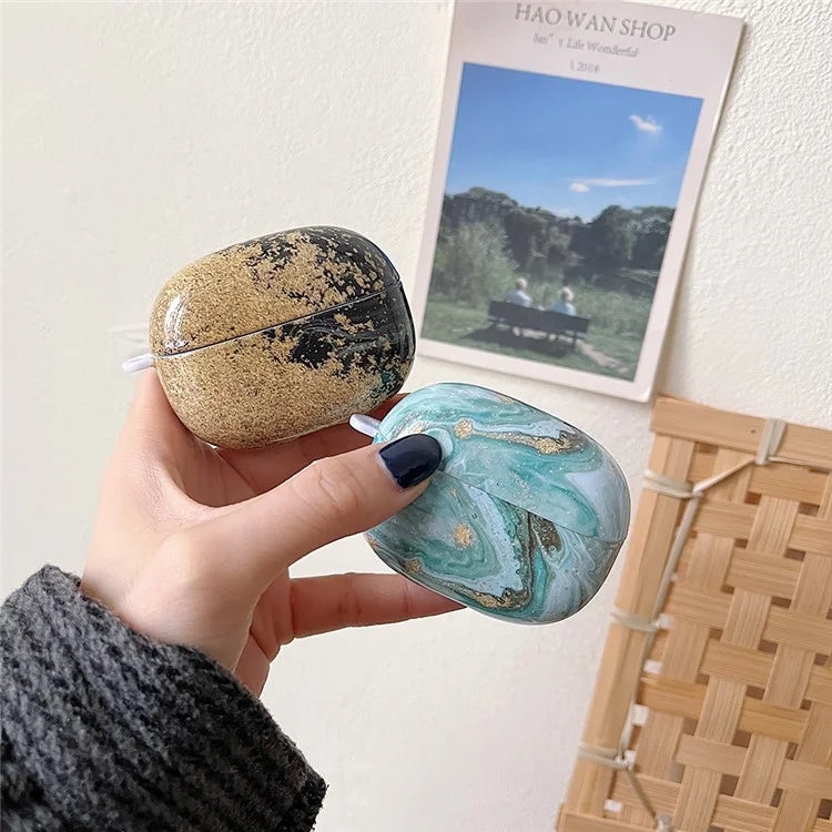 For Redmi Buds 5 Pro Marble Pattern PC Case Anti-scratch Bluetooth Earphone Cover