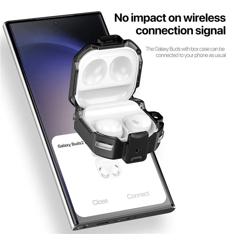DUX DUCIS SECD Series for Samsung Galaxy Buds Live / Buds Pro / Buds2 / Buds2 Pro / Buds FE Earphone Case Cover with Carabiner